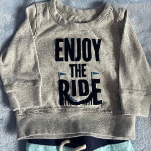 GAP Baby Gray Sweatshirt - Enjoy the Ride
